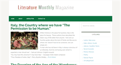 Desktop Screenshot of literaturemonthly.com